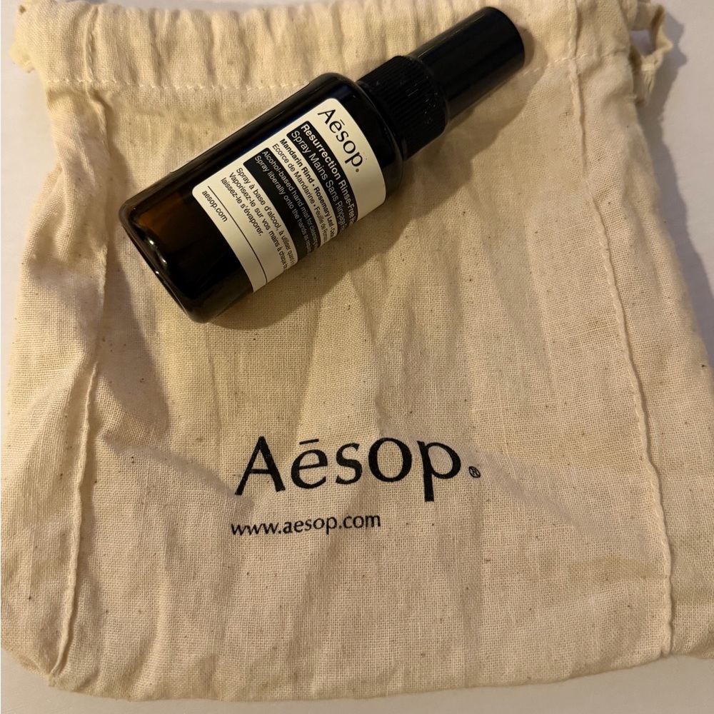 Aesop Linen Bag with Travel Sized Products